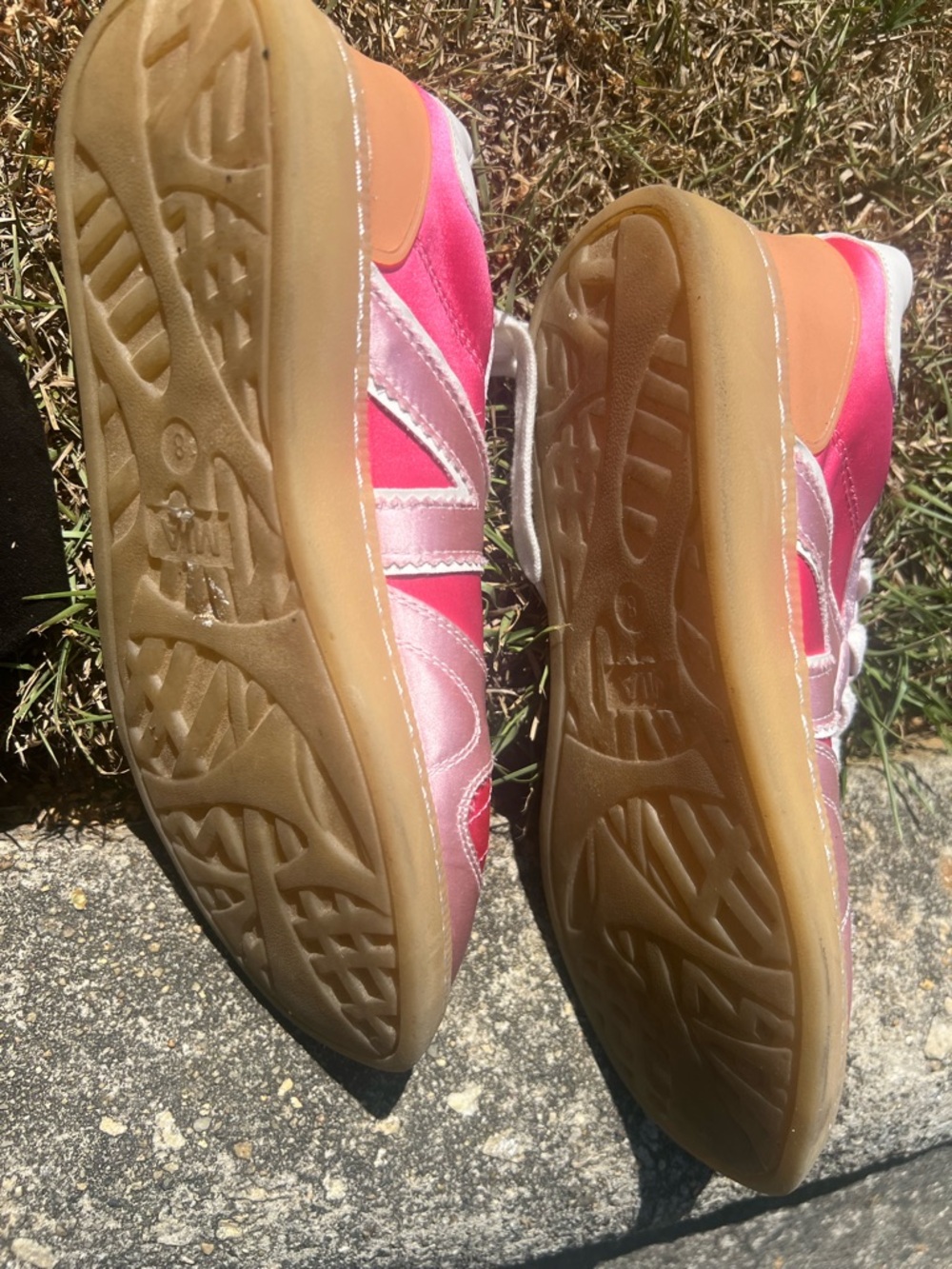 Pink sneakers